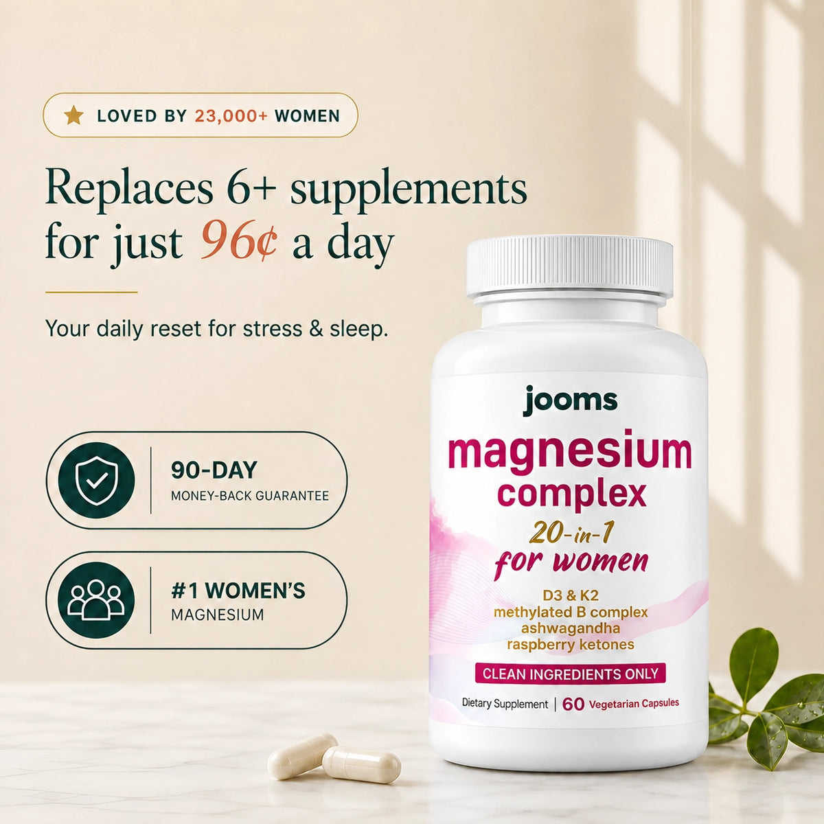 20-in-1 Magnesium Complex · For Women