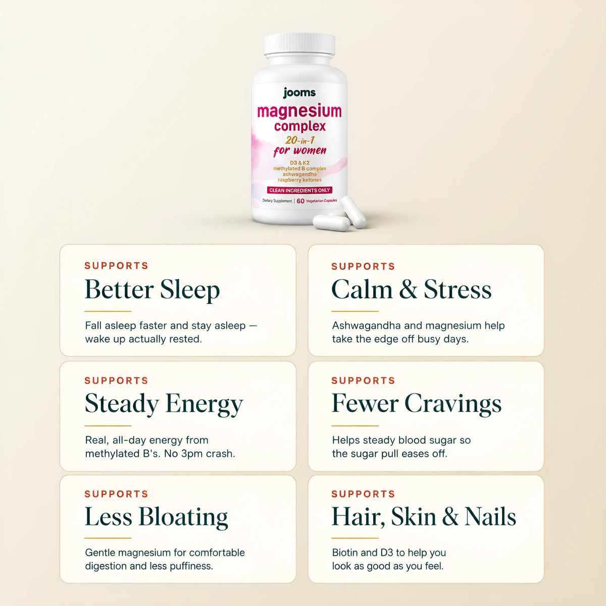 20-in-1 Magnesium Complex · For Women