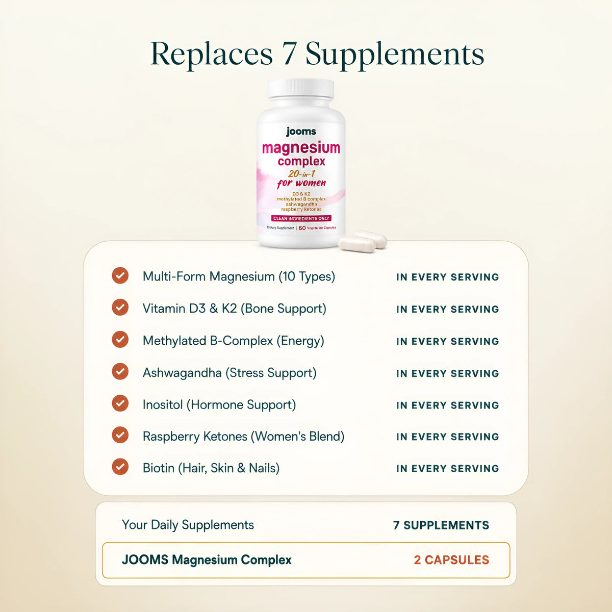 20-in-1 Magnesium Complex · For Women